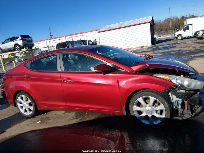2013 Hyundai Elantra Limited VIN: 5NPDH4AE4DH315338 Lot: 43942307