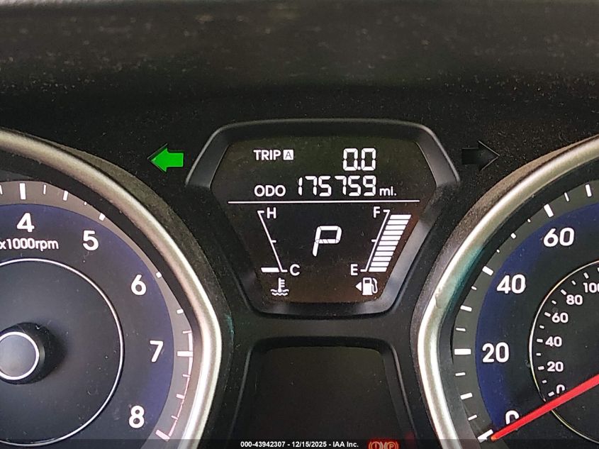 2013 Hyundai Elantra Limited VIN: 5NPDH4AE4DH315338 Lot: 43942307