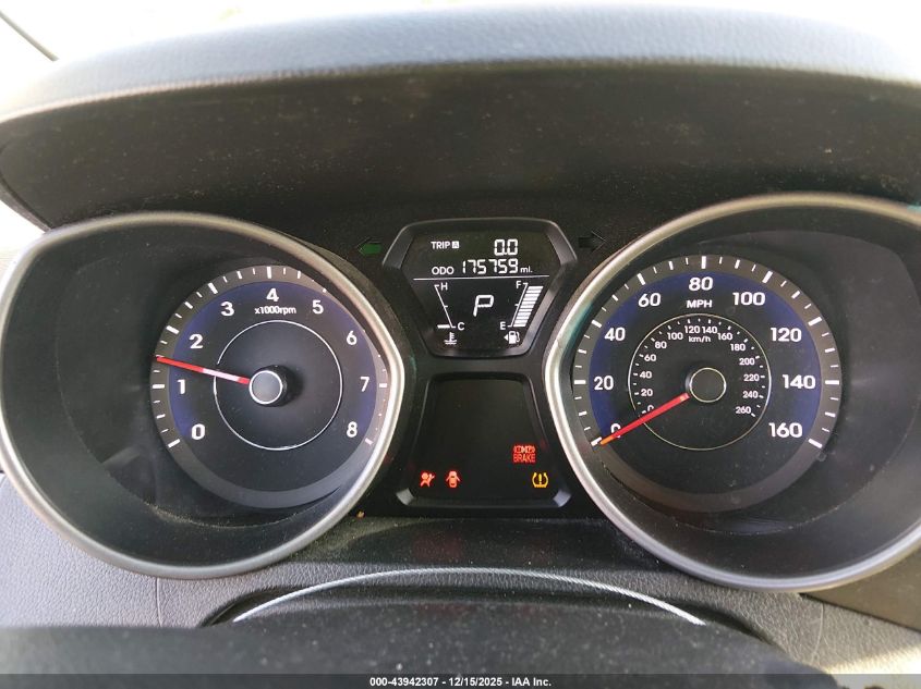 2013 Hyundai Elantra Limited VIN: 5NPDH4AE4DH315338 Lot: 43942307