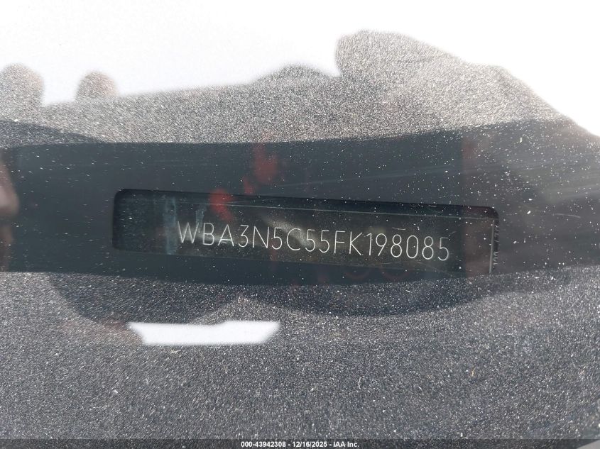 2015 BMW 428I xDrive VIN: WBA3N5C55FK198085 Lot: 43942308