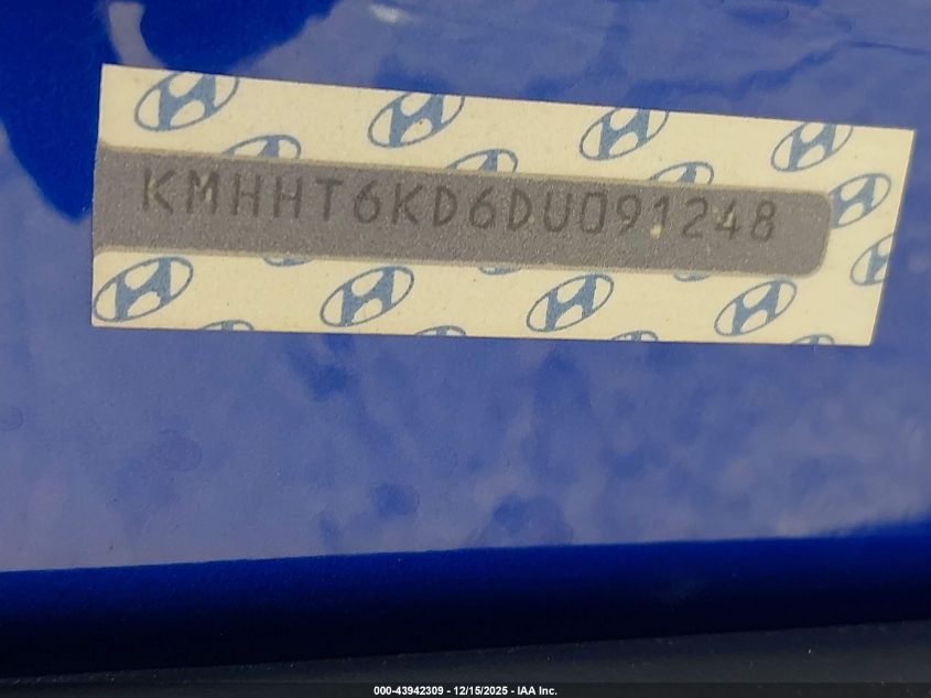 2013 Hyundai Genesis 2.0T VIN: KMHHT6KD6DU091248 Lot: 43942309