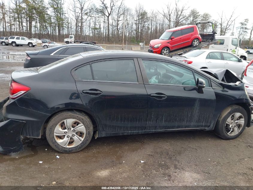 2013 Honda Civic Lx VIN: 19XFB2F50DE290577 Lot: 43942356