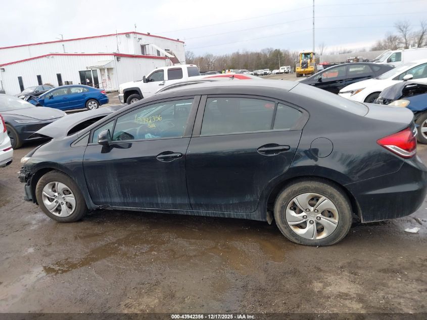 2013 Honda Civic Lx VIN: 19XFB2F50DE290577 Lot: 43942356