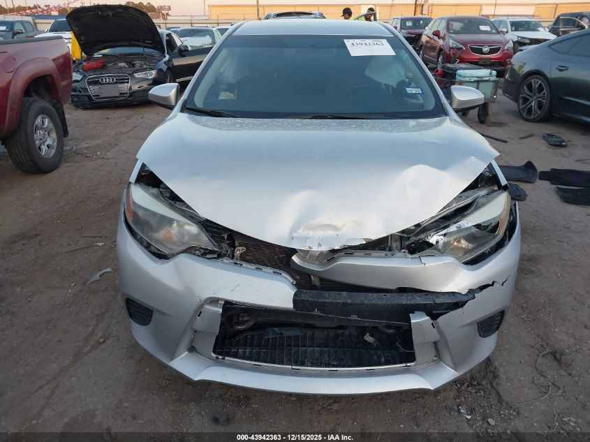 2016 Toyota Corolla Le VIN: 5YFBURHE1GP533623 Lot: 43942363