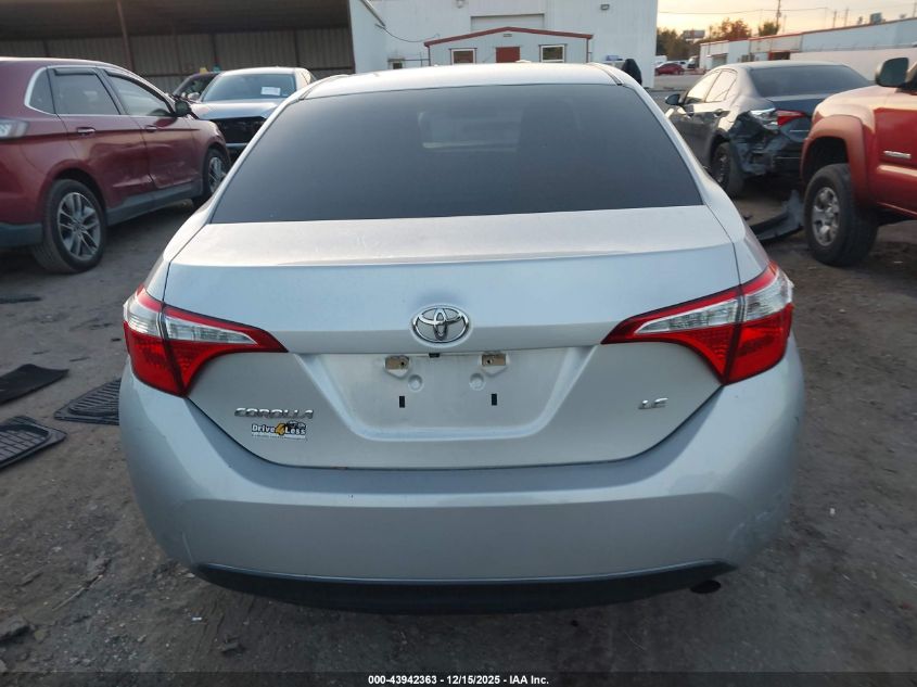 2016 Toyota Corolla Le VIN: 5YFBURHE1GP533623 Lot: 43942363