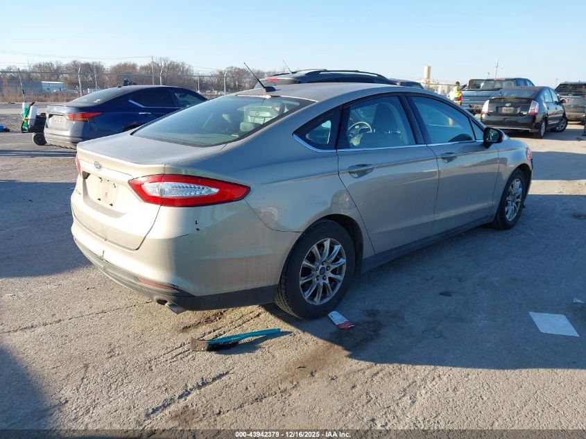 2016 Ford Fusion S VIN: 3FA6P0G78GR165593 Lot: 43942379