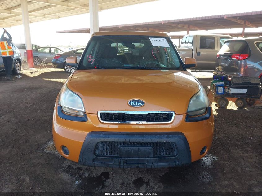 2011 Kia Soul + VIN: KNDJT2A25B7296814 Lot: 43942463