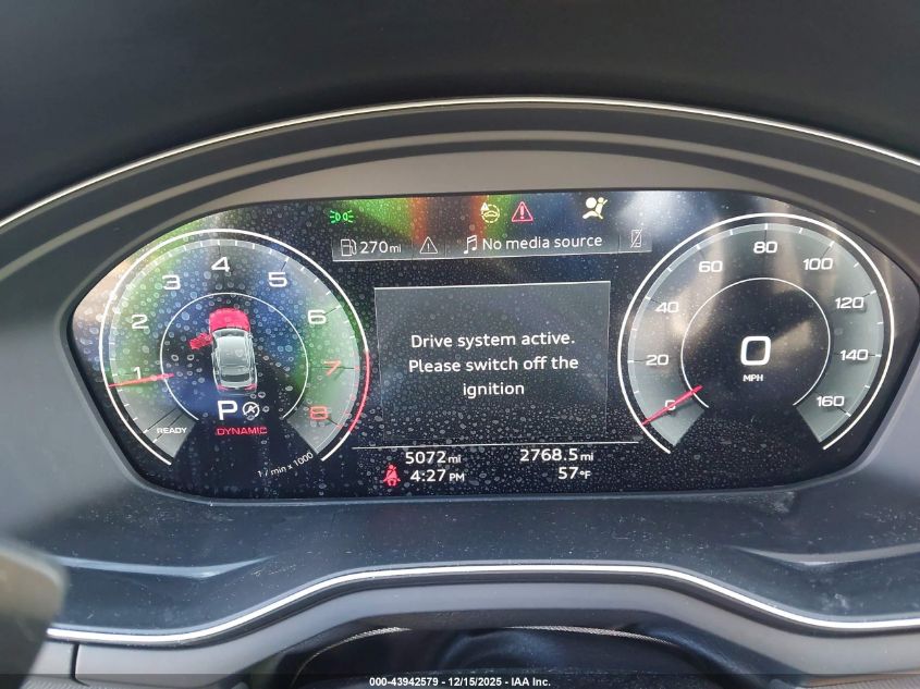 2025 Audi A5 Sportback Premium 45 Tfsi S Line Quattro S Tronic VIN: WAUDACF58SA013964 Lot: 43942579