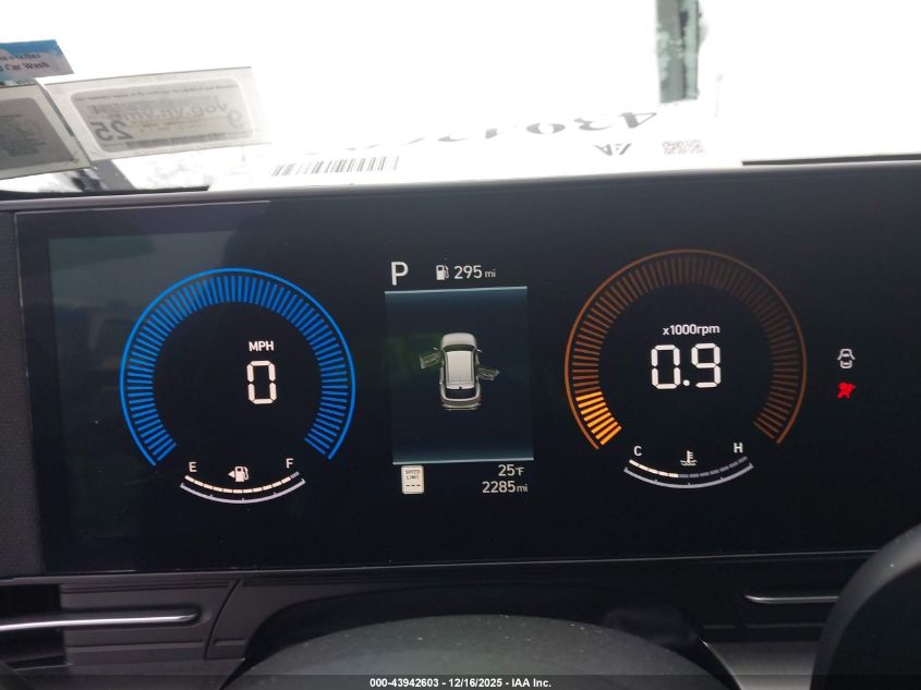 2025 Hyundai Kona Sel VIN: KM8HBCAB5SU292458 Lot: 43942603