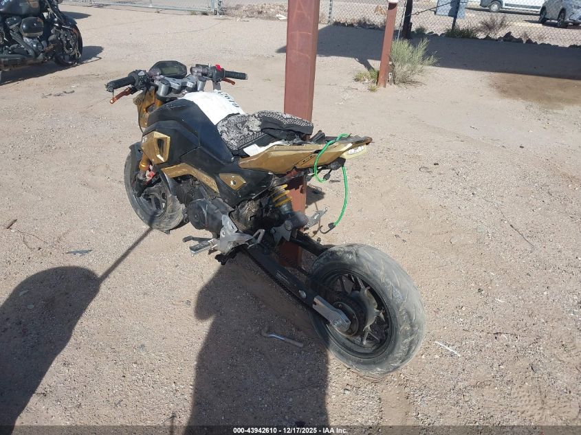 2019 Honda Grom 125 VIN: MLHJC7510K5103072 Lot: 43942610