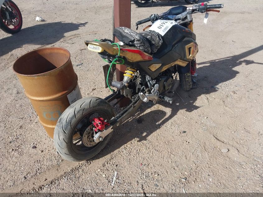 2019 Honda Grom 125 VIN: MLHJC7510K5103072 Lot: 43942610