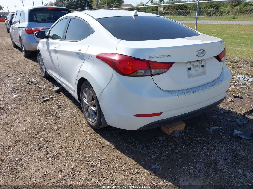 2015 Hyundai Elantra Se VIN: 5NPDH4AE7FH609464 Lot: 43942625