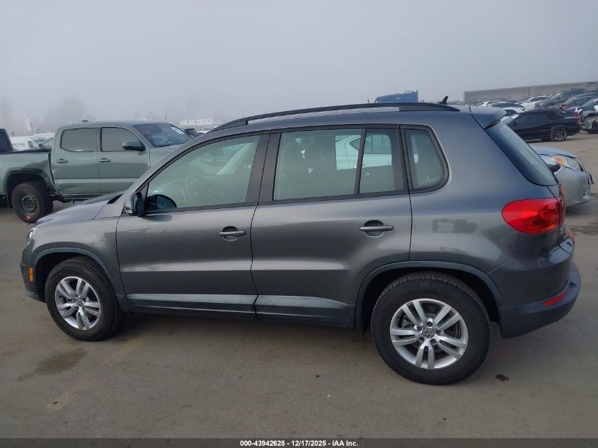 2016 Volkswagen Tiguan S VIN: WVGAV7AX7GW512397 Lot: 43942628