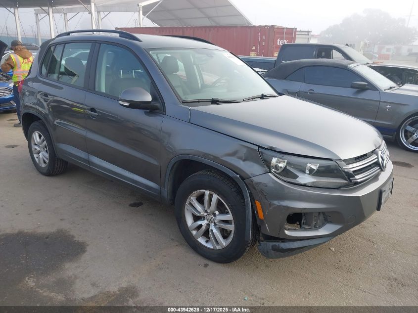 2016 Volkswagen Tiguan S VIN: WVGAV7AX7GW512397 Lot: 43942628