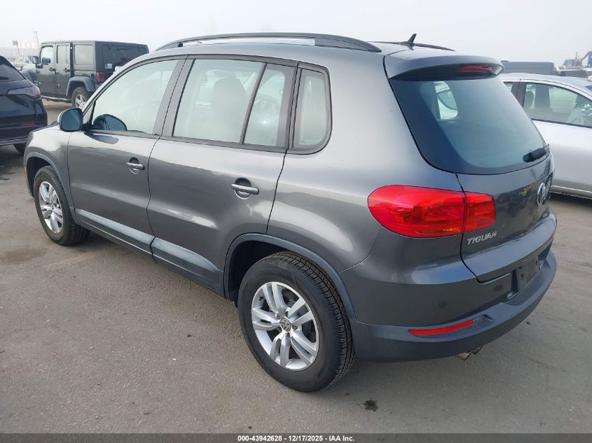 2016 Volkswagen Tiguan S VIN: WVGAV7AX7GW512397 Lot: 43942628