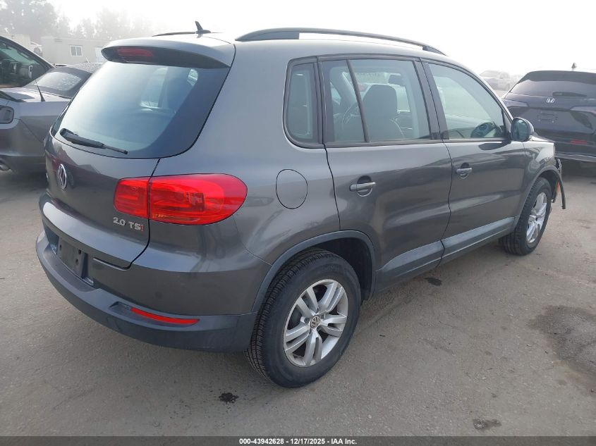 2016 Volkswagen Tiguan S VIN: WVGAV7AX7GW512397 Lot: 43942628