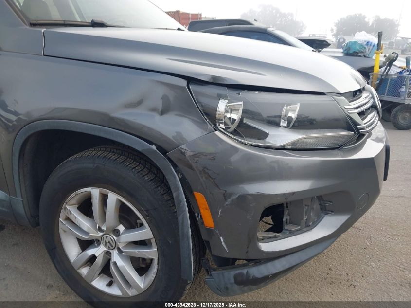 2016 Volkswagen Tiguan S VIN: WVGAV7AX7GW512397 Lot: 43942628