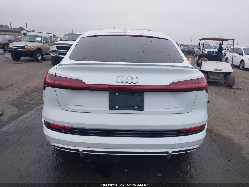 2023 Audi E-Tron Sportback Premium Plus S Line Quattro VIN: WA12AAGE9PB016879 Lot: 43942697
