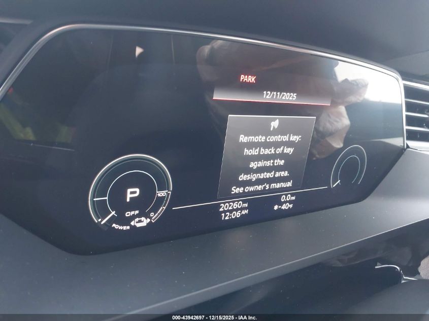 2023 Audi E-Tron Sportback Premium Plus S Line Quattro VIN: WA12AAGE9PB016879 Lot: 43942697