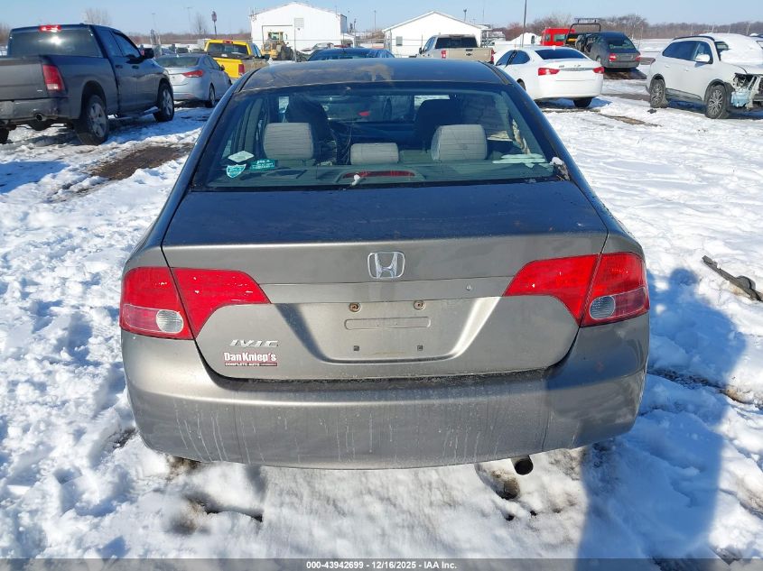 2007 Honda Civic Lx VIN: 1HGFA16597L047456 Lot: 43942699