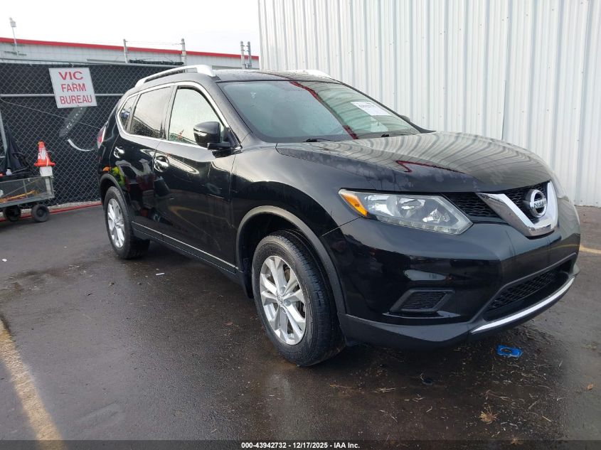 2015 Nissan Rogue Sv VIN: KNMAT2MT7FP559315 Lot: 43942732