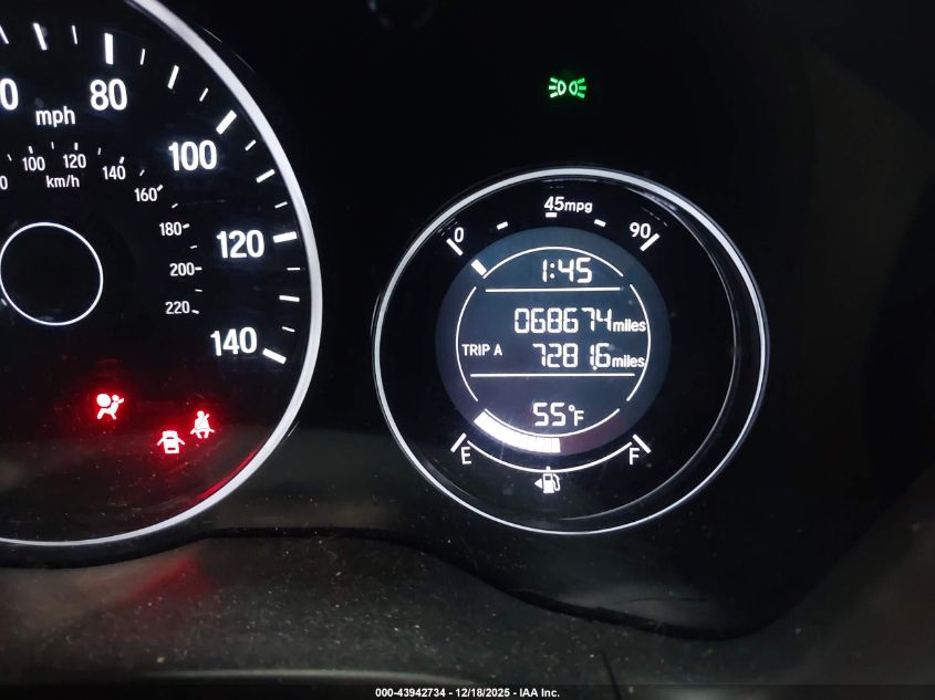 2019 Honda Hr-V Lx VIN: 3CZRU6H30KG718721 Lot: 43942734