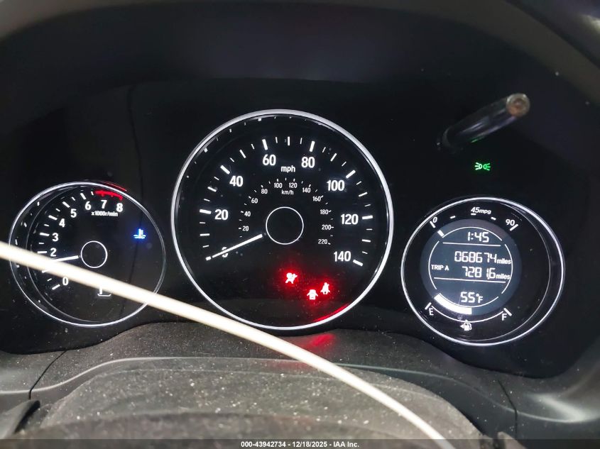 2019 Honda Hr-V Lx VIN: 3CZRU6H30KG718721 Lot: 43942734