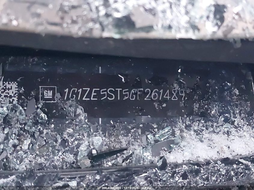 2016 Chevrolet Malibu 1Lt VIN: 1G1ZE5ST5GF261489 Lot: 43942805