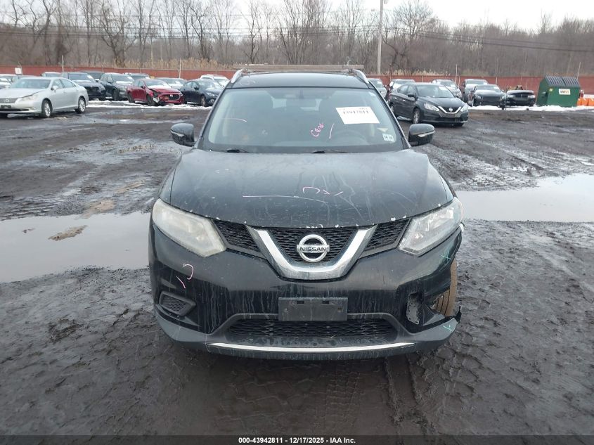 2015 Nissan Rogue Sv VIN: KNMAT2MV8FP572690 Lot: 43942811