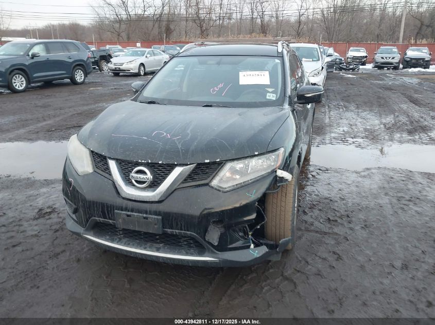 2015 Nissan Rogue Sv VIN: KNMAT2MV8FP572690 Lot: 43942811
