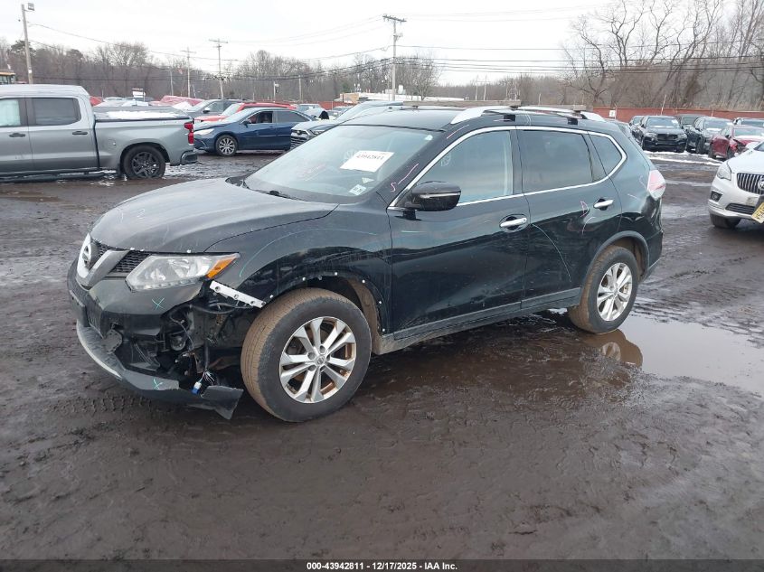 2015 Nissan Rogue Sv VIN: KNMAT2MV8FP572690 Lot: 43942811