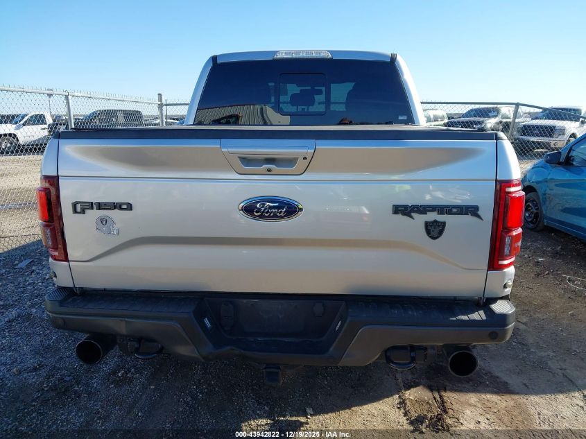 2017 Ford F-150 Raptor VIN: 1FTEX1RG8HFC82176 Lot: 43942822