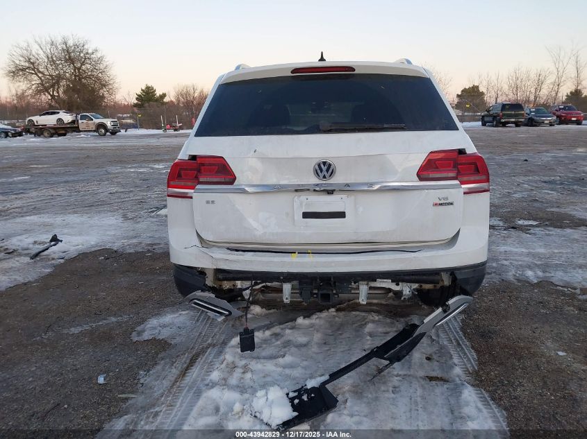 2019 Volkswagen Atlas 3.6L V6 Se W/Technology VIN: 1V2UR2CA4KC588511 Lot: 43942829
