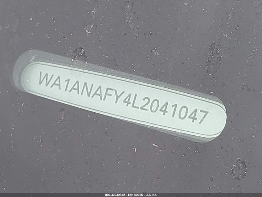 2020 Audi Q5 Premium 45 Tfsi Quattro S Tronic VIN: WA1ANAFY4L2041047 Lot: 43942852