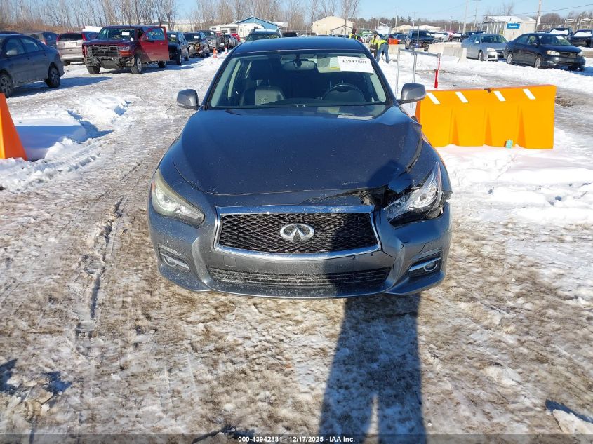 2014 Infiniti Q50 Premium VIN: JN1BV7AR8EM694584 Lot: 43942881