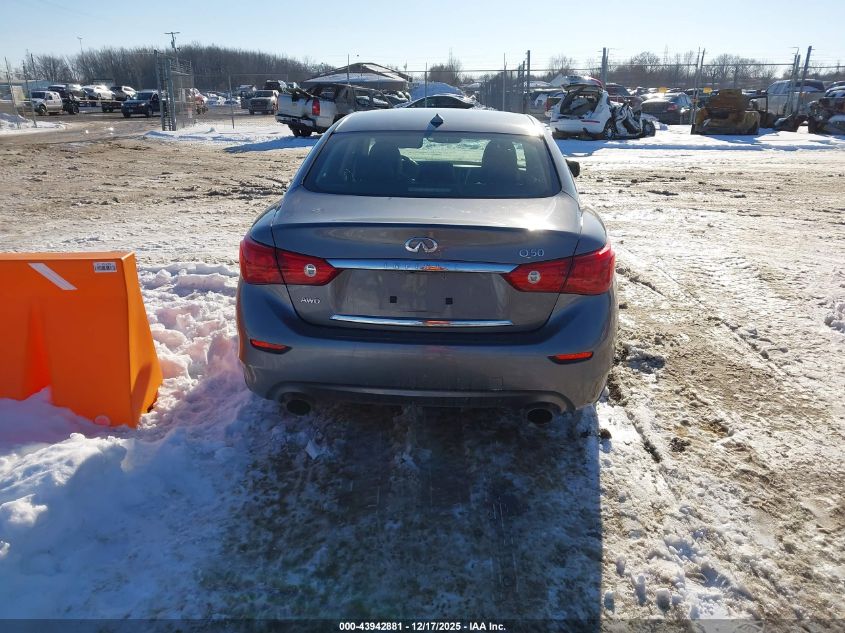 2014 Infiniti Q50 Premium VIN: JN1BV7AR8EM694584 Lot: 43942881