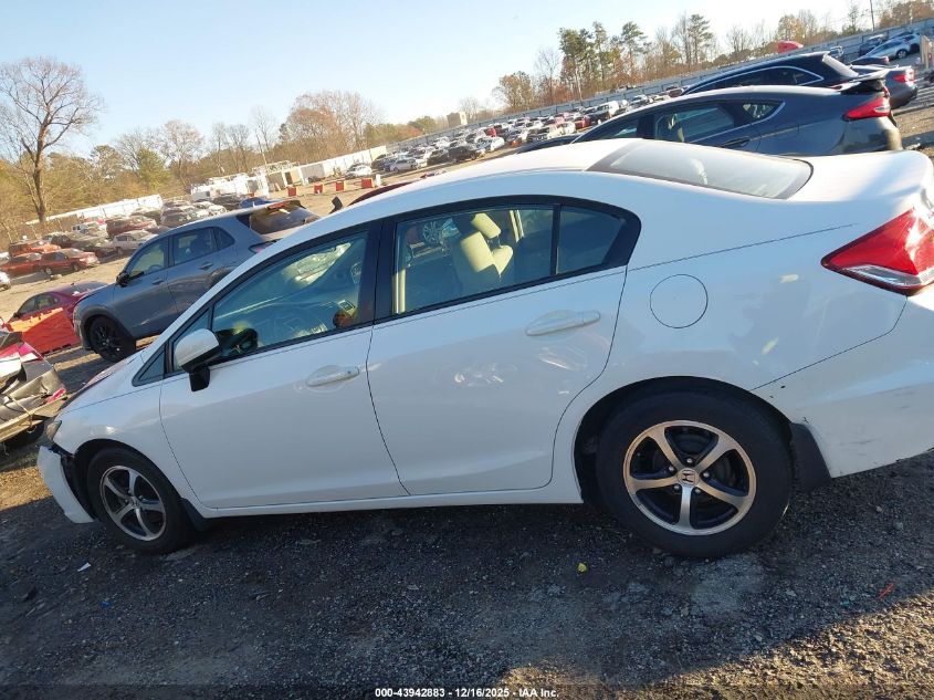 2015 Honda Civic Se VIN: 19XFB2F78FE081916 Lot: 43942883
