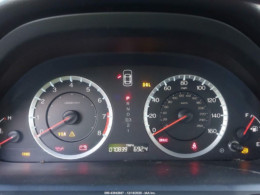 2010 Honda Accord 2.4 Lx VIN: 1HGCP2F33AA177855 Lot: 43942887