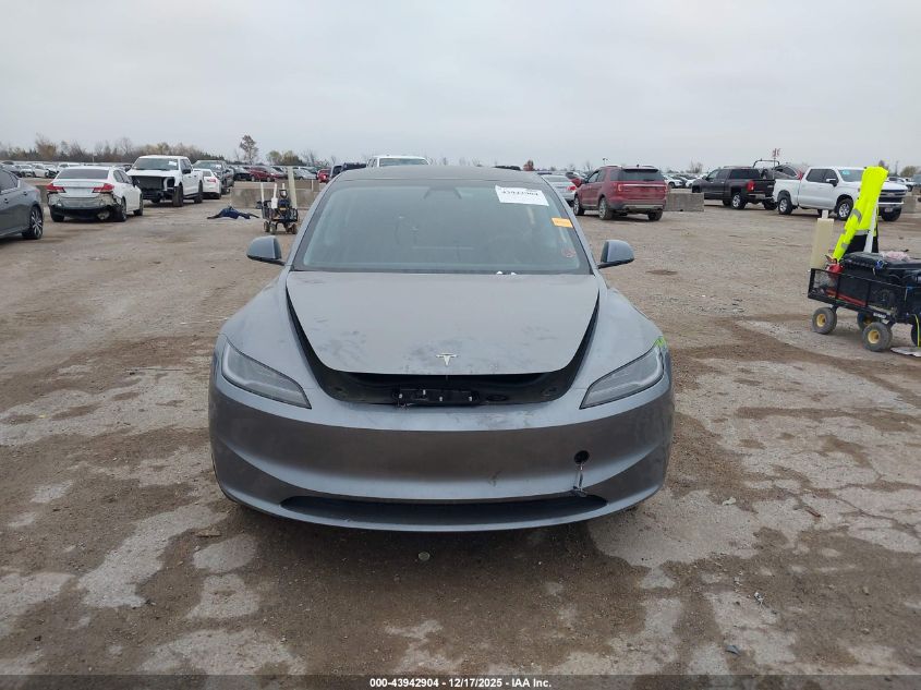 2025 Tesla Model 3 Long Range All-Wheel Drive VIN: 5YJ3E1EB3SF898502 Lot: 43942904