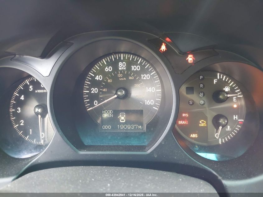 2006 Lexus Gs 300 VIN: JTHCH96S060009372 Lot: 43942941