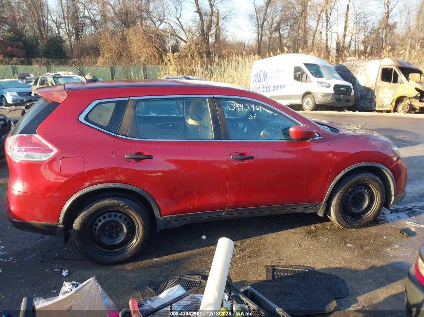 2016 Nissan Rogue S VIN: KNMAT2MT4GP637678 Lot: 43942961