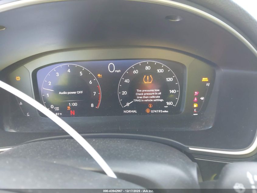 2022 Honda Civic Touring VIN: 2HGFE1F93NH300210 Lot: 43942967