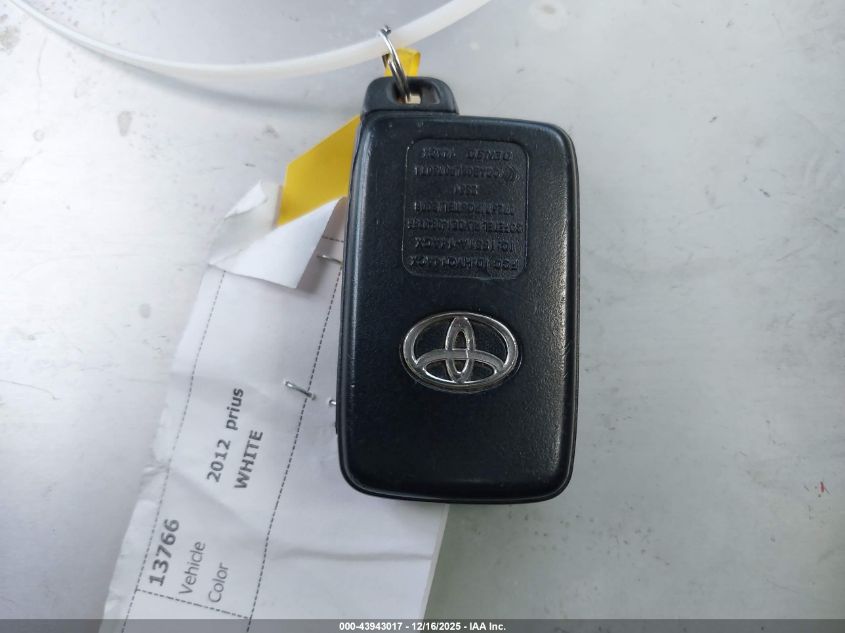 2012 Toyota Prius Three VIN: JTDKN3DU9C5457468 Lot: 43943017