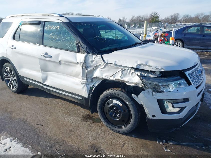 2016 Ford Explorer Platinum VIN: 1FM5K8HT1GGC43407 Lot: 43943059