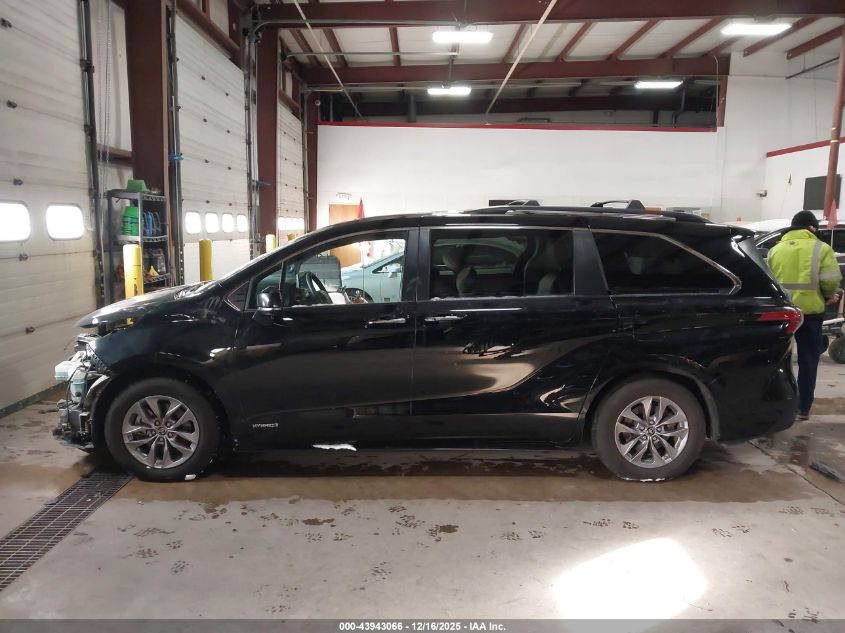 2021 Toyota Sienna Xle VIN: 5TDJSKFC8MS020253 Lot: 43943066