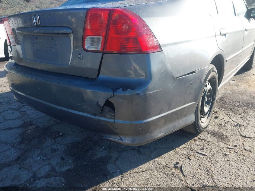 2005 Honda Civic Vp VIN: 2HGES16335H522620 Lot: 43943083