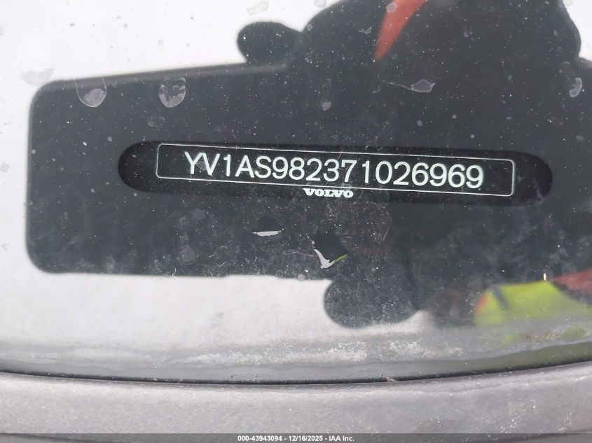 2007 Volvo S80 3.2 VIN: YV1AS982371026969 Lot: 43943094