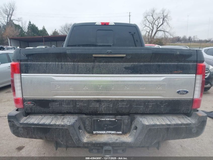 2019 Ford F-250 Platinum VIN: 1FT7W2BT2KEF12770 Lot: 43943097