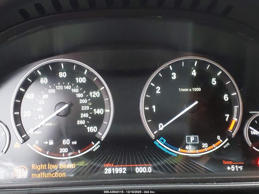 2016 BMW 550I xDrive VIN: WBAKP9C59GD980490 Lot: 43943115