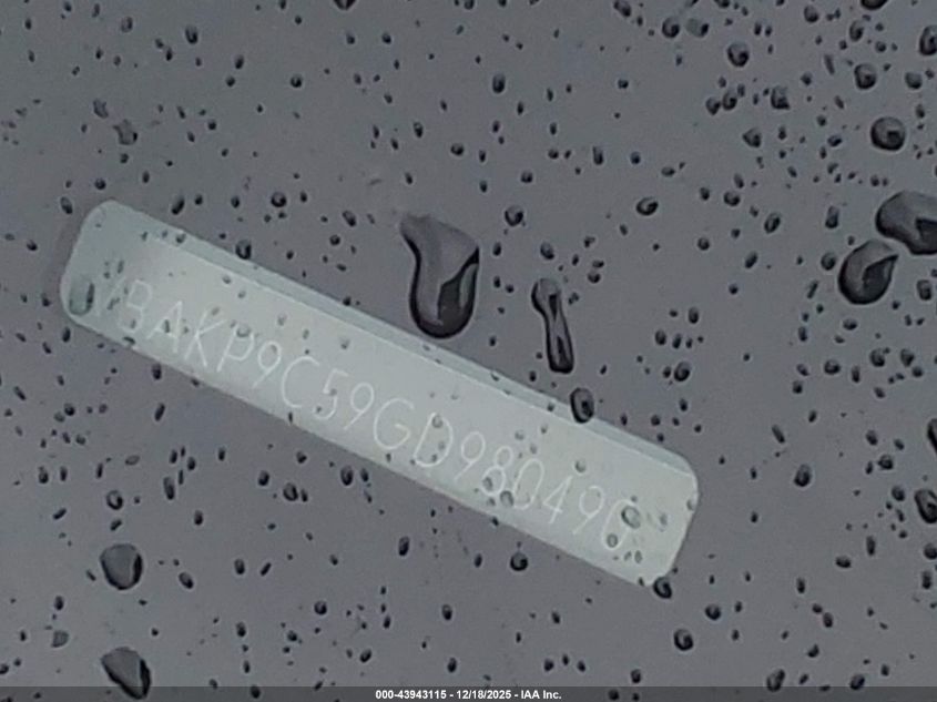 2016 BMW 550I xDrive VIN: WBAKP9C59GD980490 Lot: 43943115